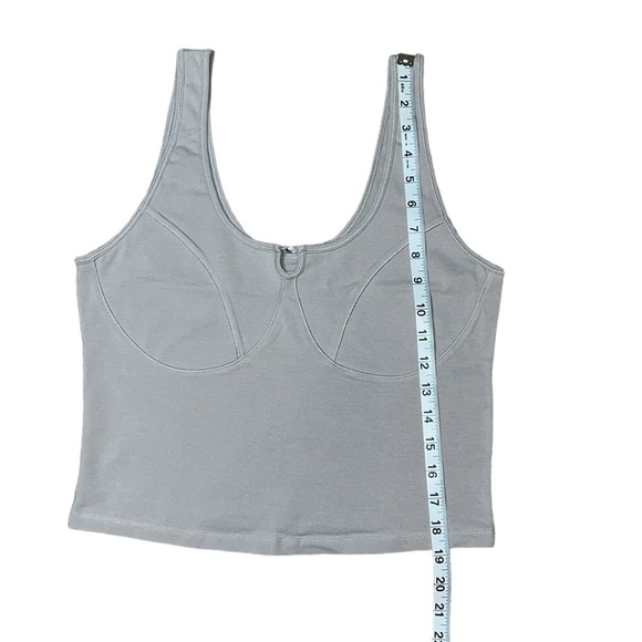 {NWOT Abercrombie & Fitch Seamless Corset Tank in Brown Taupe Size Large} - Picture 7 of 7
